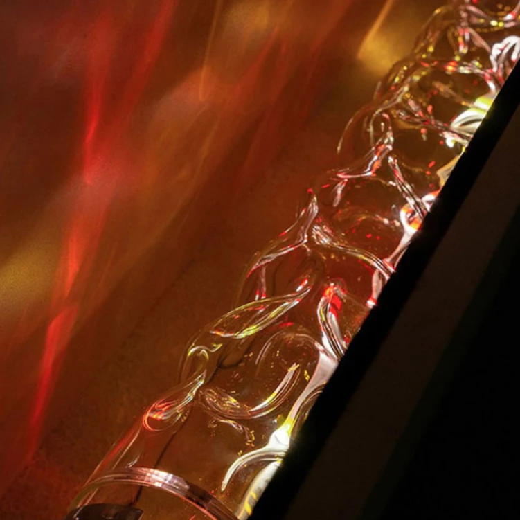 Watermark Projection Light Dynamic Water Wave Ripple Wall Washer Induction Music Background Lavender Flower Flood Light