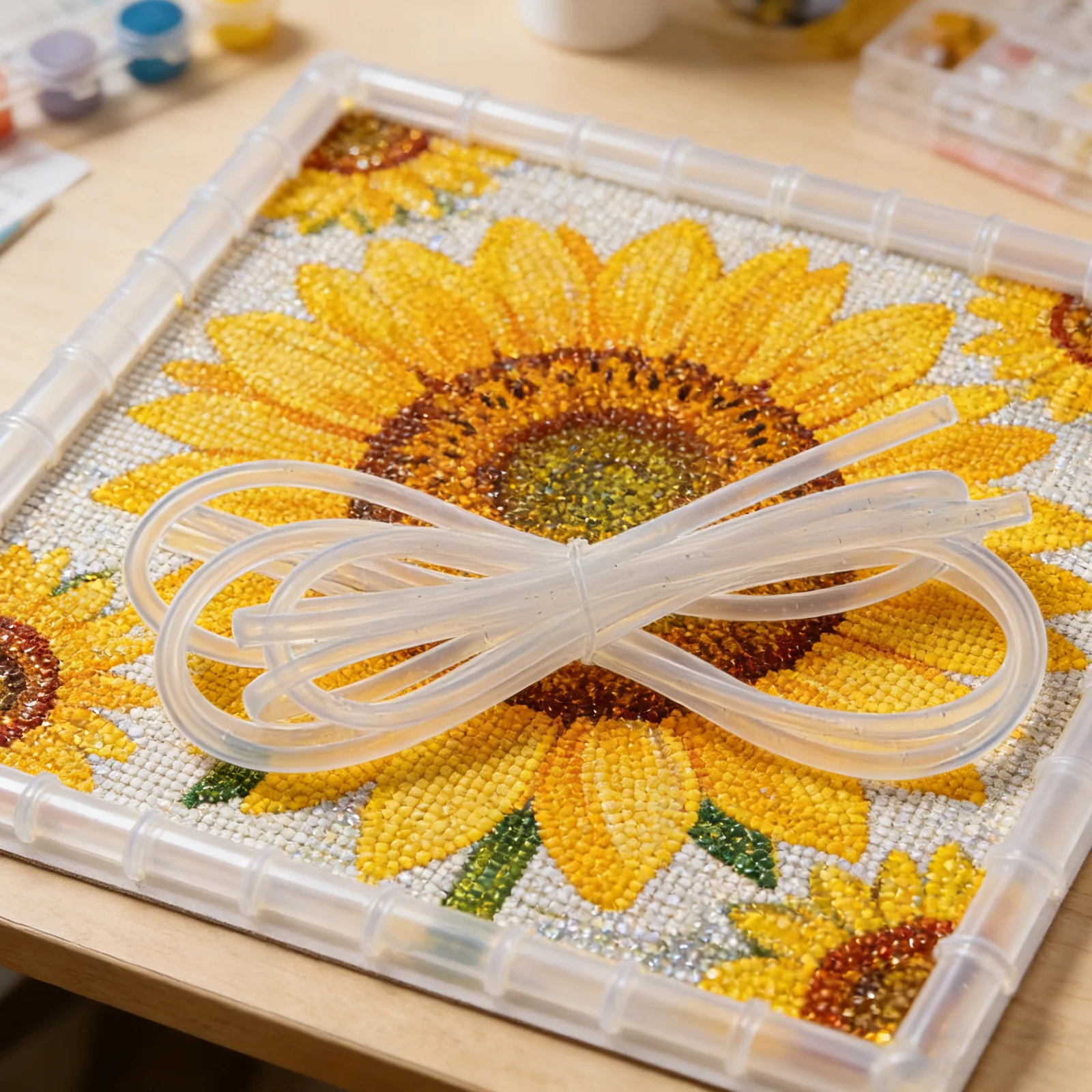 

3pcs Pen Tube 39.30X0.24X0.24In Plastic Replacement Hoses For Rhinestone Art Tools Automatic Suction Vacuum Pen