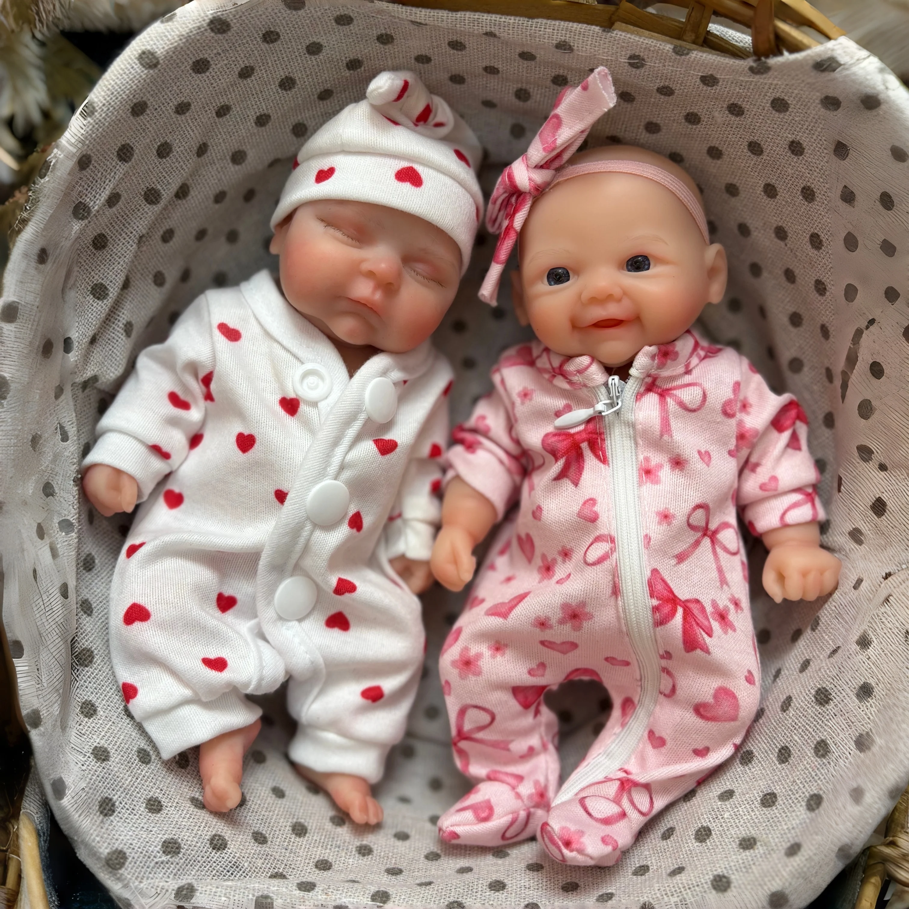 

1 шт., 8 дюймов, силиконовая кукла ручной работы для новорожденных девочек, 3D-краска, идеальный рождественский подарок, праздничный подарок,