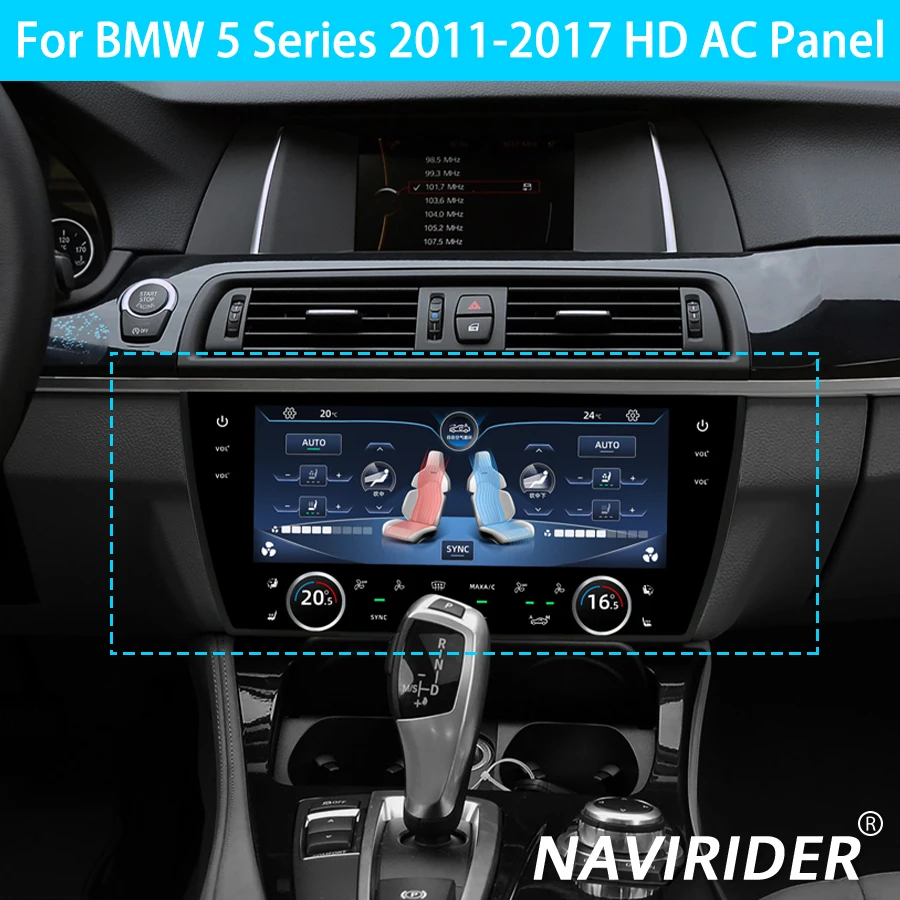 10.25 Inch Climate Control LCD Large Newest  For BMW 5 Series 2011-2017 Generation HD AC Panel Board Air Condition Touch Screen