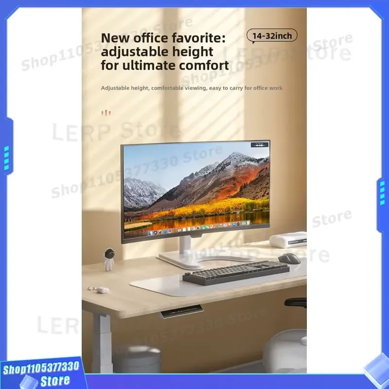 Portable Alloy Monitor Stand 21 to 43 Inch Desktop Secondary Screen Full Metal Support Foldable Display Cantilever Bracket