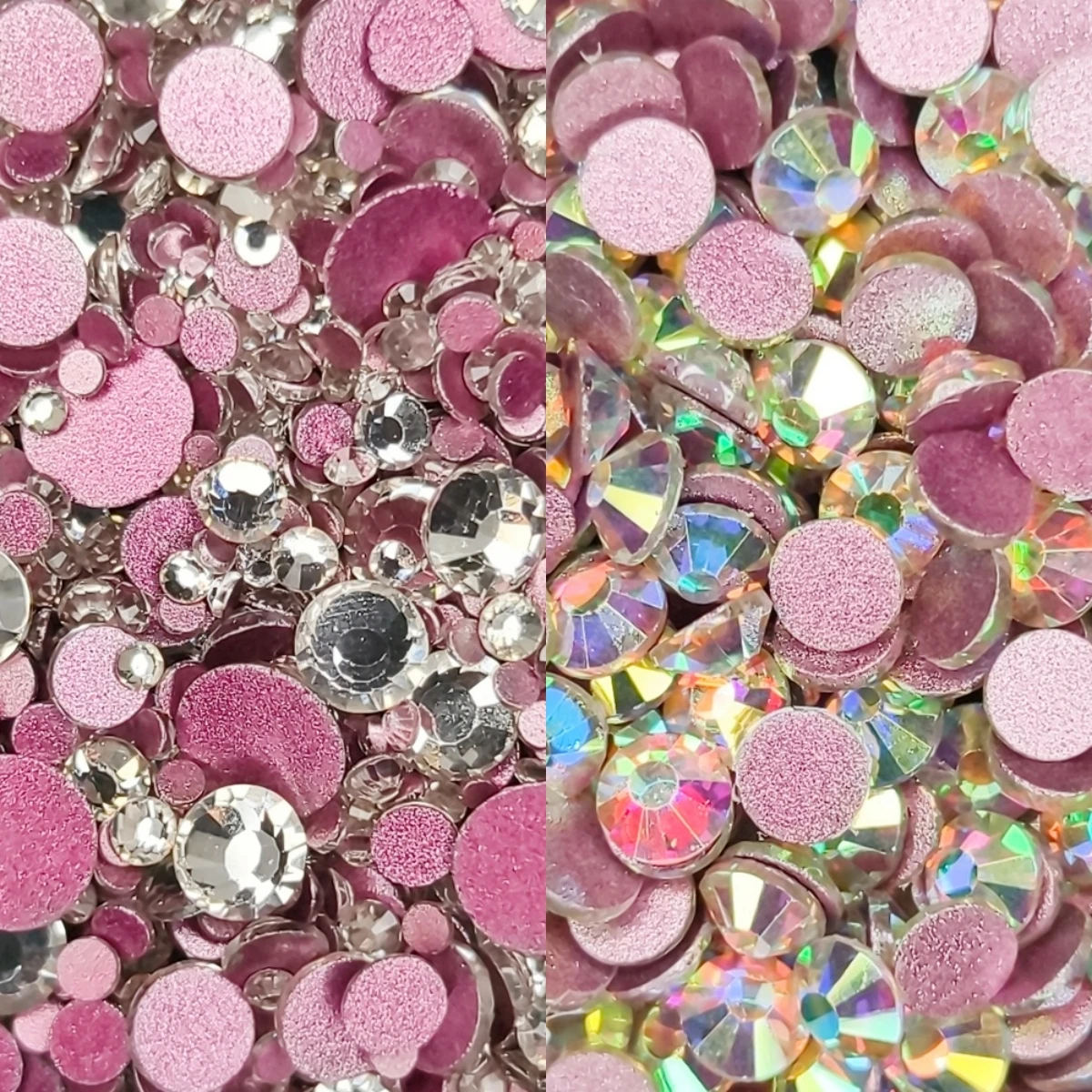 

SS3-SS50 Pink Bottom Rhinestones Non Hot Fix FlatBack Garment Nail Art Rhinestones Decorations