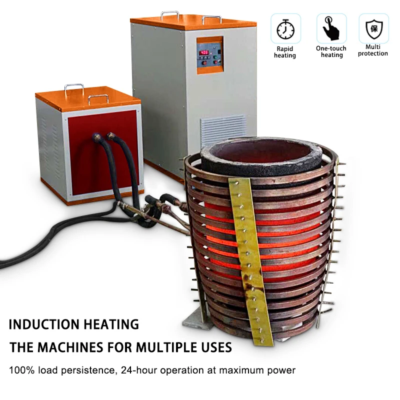 160Kw Medium Frequency Induction Heating Equipment For Melting,Forging,Welding,Quenching Portable Electric Furnace