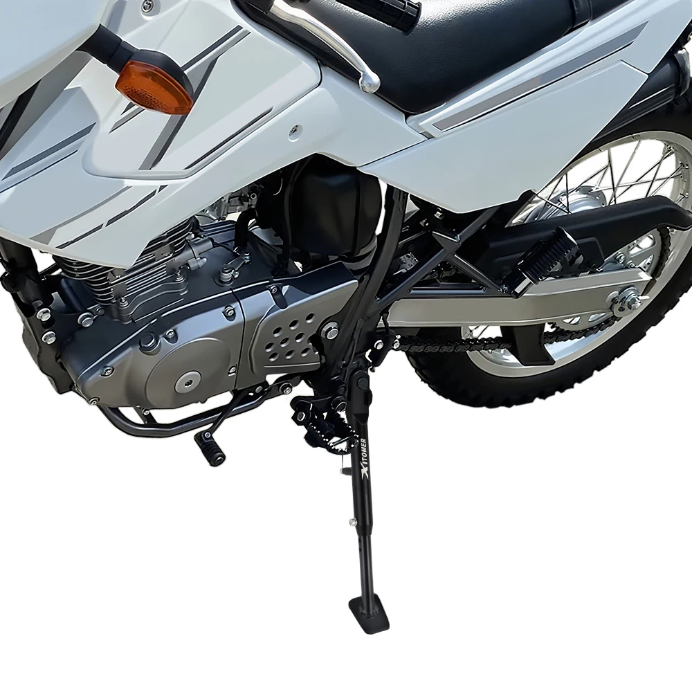 صالح لسوزوكي DR200S DR 200S 2015-2019 2020 وقوف السيارات القدم الجانب حامل داعم حامل دراجة نارية قابل للتعديل مسنده حامل جانبي #6