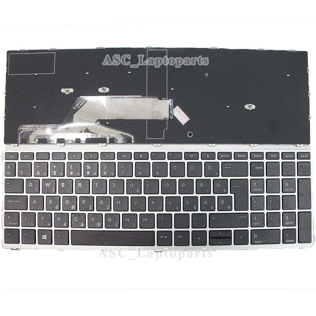 Nuevo teclado magar húngaro para HP Probook 450 G5 455 G5 470 G5, 650 G4 G5, 655 G4 G5, marco negro, sin retroiluminación