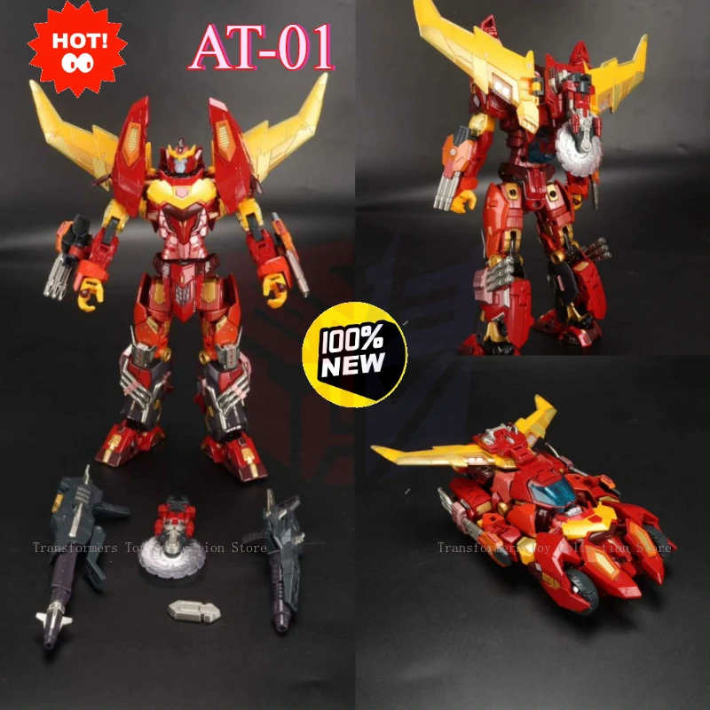 

New stock TransformerAT-01Rodimus Prime KO Improved Edition Movie Anime Character Handheld Model Toy Collection Birthday Gift G1