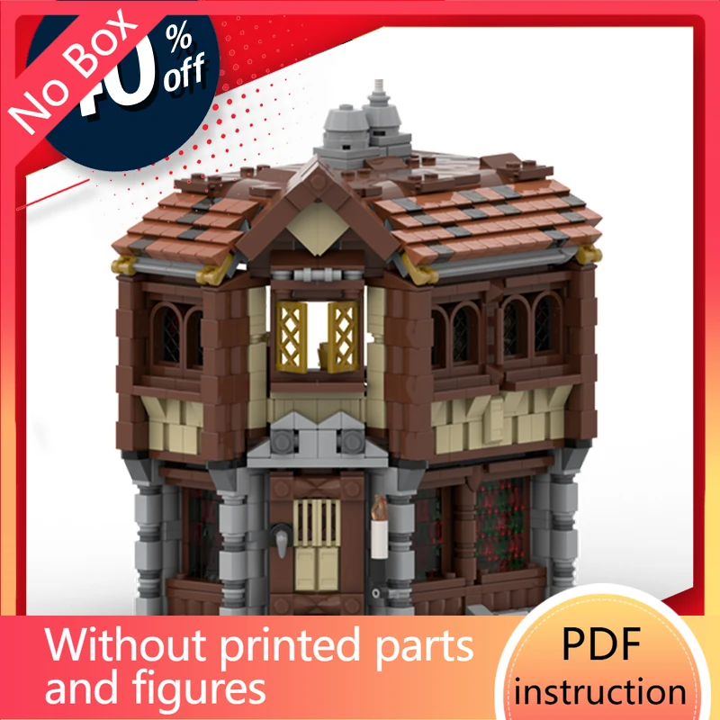 

building bricks Medieval town village house brick building sets Medieval TavernChristmas