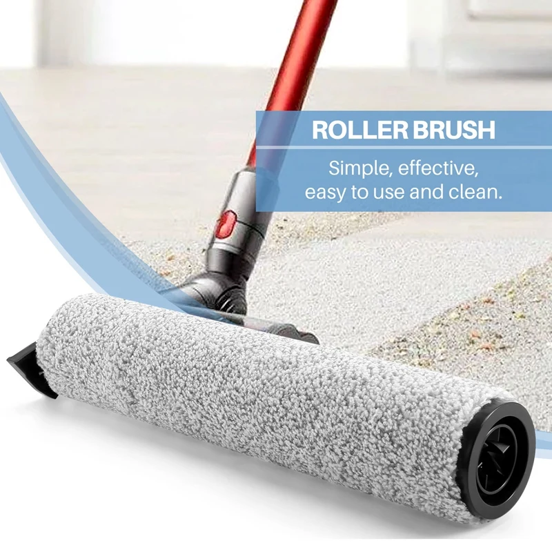 2er-Pack Ersatzbürstenrolle für Tineco Ifloor 3/Floor One S3 Nass-Trocken-Akku-Staubsauger-Zubehör