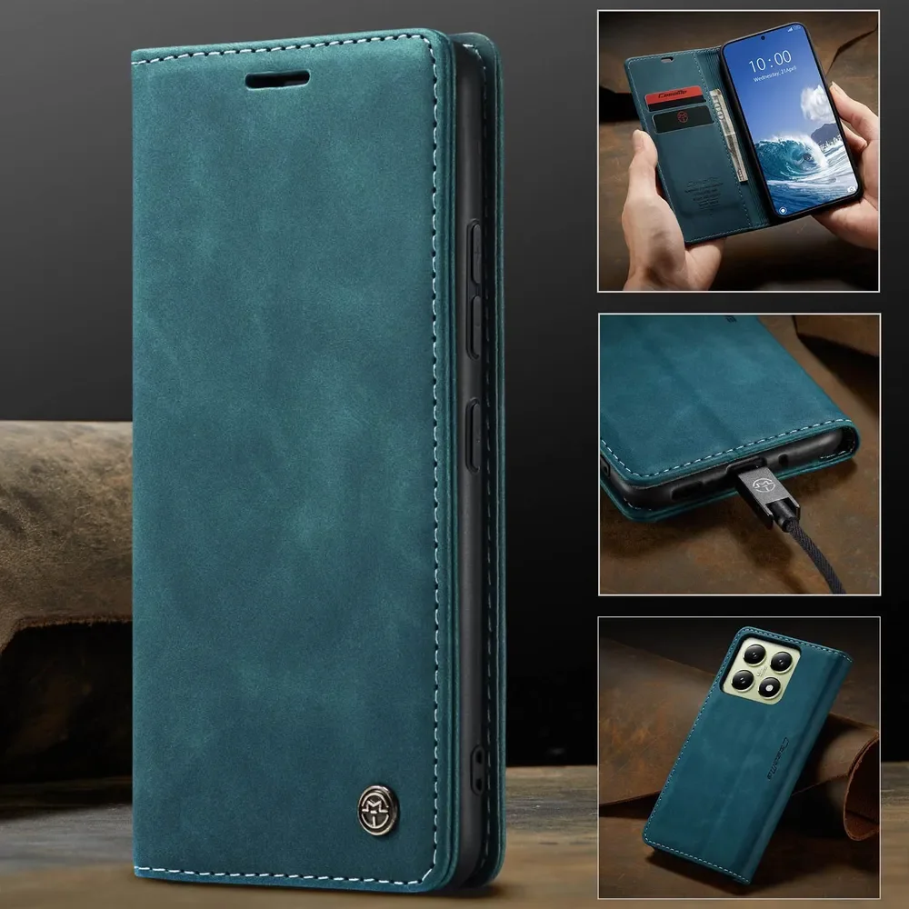 

Case for Xiaomi14T Shockproof Wallet Case Holder Leather Phone Bags Cover Leather Cover funda