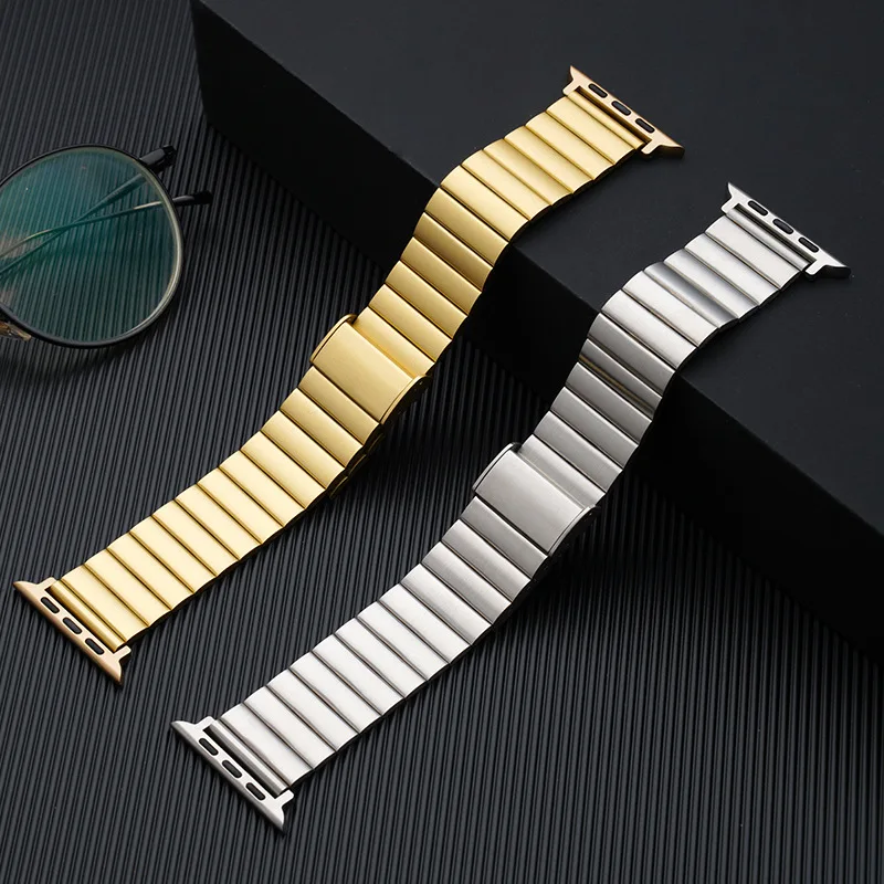 Stainless Steel Strap For Apple Watch Ultra Band 9 8 7 49mm 41mm 45mm Metal Link Bracelet IWatch Ultra 2 6 SE 5 4 44mm 40mm 42mm