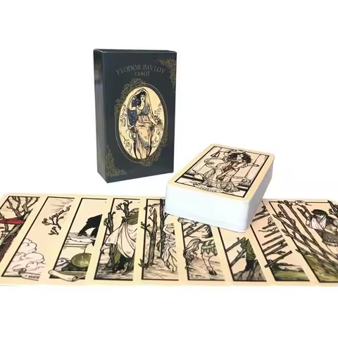 Hot Selling Fyodor Pavlov Tarot Oracle Leisure Entertainment Card Family Gathering Divination Deck Tarot Board Playing Card Game