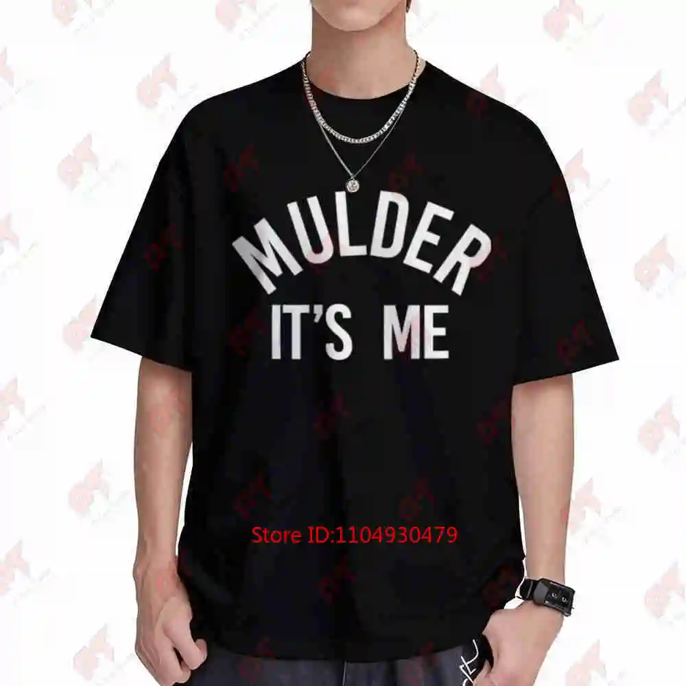 Mulder It's Me Files Short Sleeve Tee 100% Cotton T-Shirt