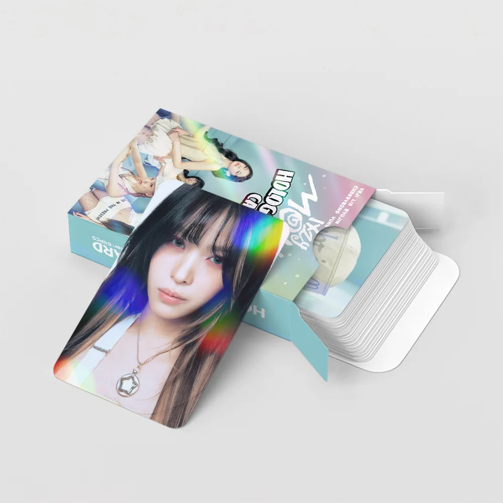 124 Laser Mini Cards Girl Group New Album MOTTO Flash Cards Celebrity Photo Stickers LOMO Card Gift image 3