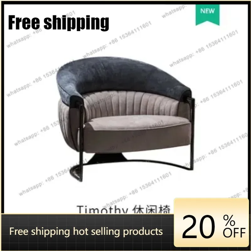 Customization Italian Light Luxury Frosted Leather Sofa Post-Modern Villa Large Flat Living Room Luxury High-End Furniture