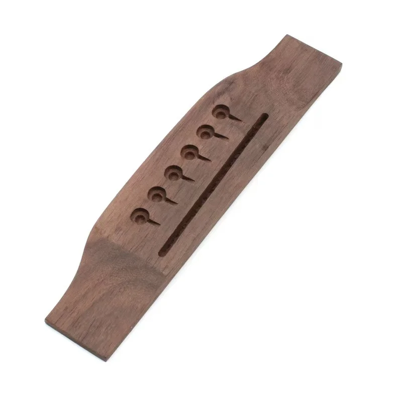 Stegset aus Palisander für Akustikgitarre mit Stiften, Mutter und Sattel, obere untere Saitenkissen für Folk-/Klassiker-/Uku-Gitarrenzubehör – Detail 2
