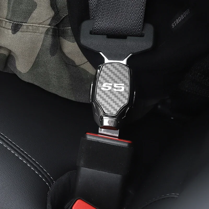 1pc Car Seat Belt Metal Jewelry Seat Belt Accessory Extender For AUDI S5