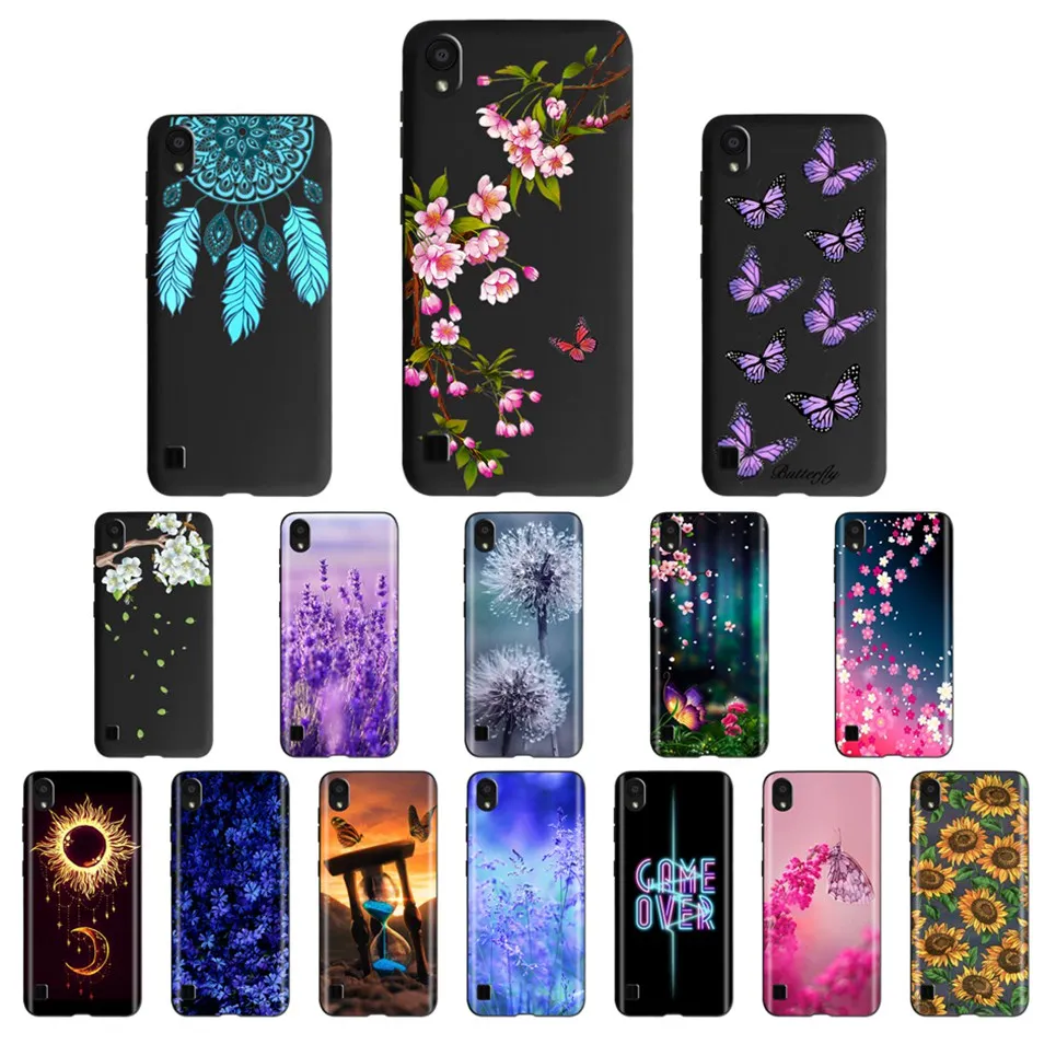 Funda de silicona para ZTE Blade A5 2019, carcasa trasera con flores para teléfono ZTE Blade A3 2019 A3 Lite, parachoques para ZTE A5 2019