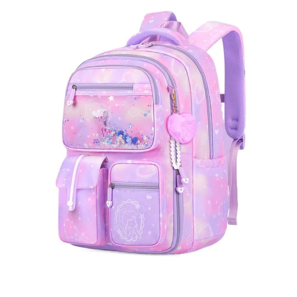 

Cute Side-Open Children Backpack Oxford Multiple Pockets Shoulders Bag Harajuku Large Capacity Student School Bag Student