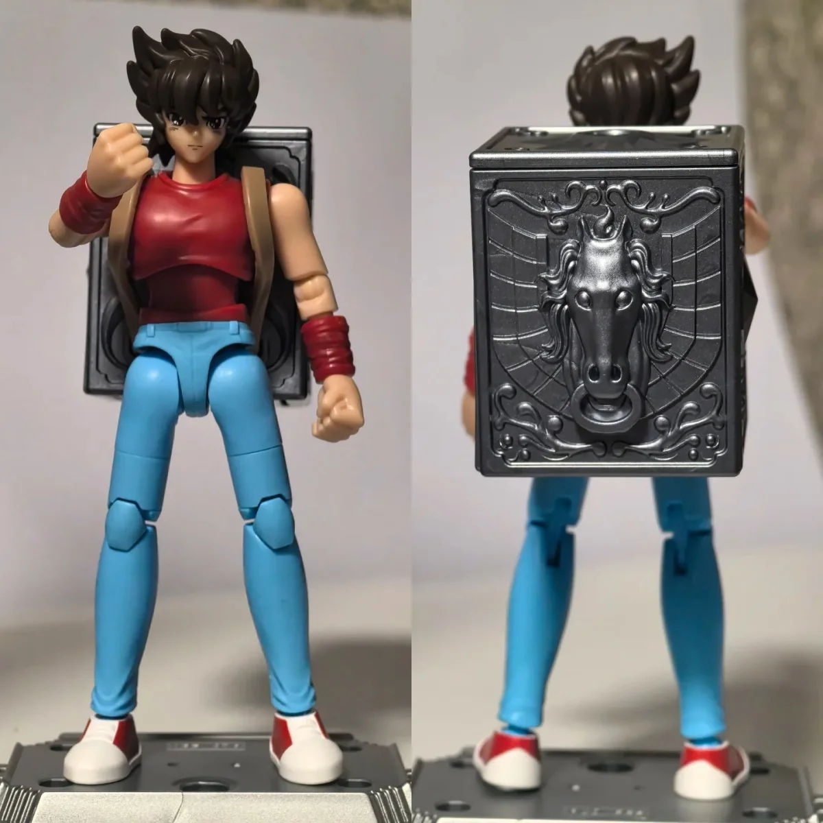 شخصية جديدة من Blokees Saint Seiya Shiryu Hyoga Ophiuchus Shaina Aquarius Camus Galaxy Ver Vol.2    لعبة هدية نموذجية #4