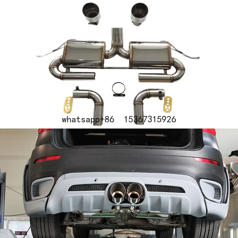 For Bmw X6 E71 2008-2014 Exhaust Pipes Upgrade to Haman Style Exhaust System For Bmw X6 E71 Muffler Tips