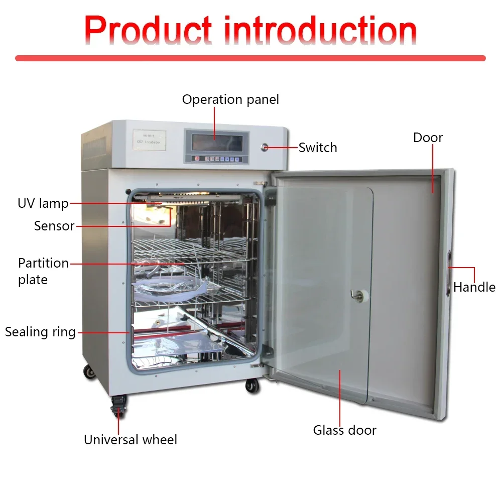 80L, 160L, 180L CO2 Incubator Thermo /Carbon Dioxide Incubator