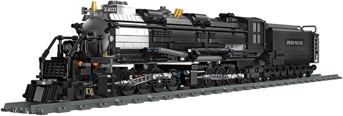 

Big Boy Steam Train Model Kit, BIGBOY Locomotive Train Building Blocks Set with Train Tracks Display Set for Teenagers and Adult