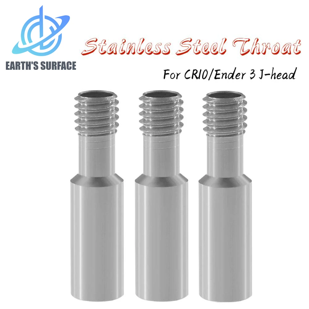 

3D Printer Parts 5/10pcs CR10/Ender 3 Throat For 1.75mm Filament Stainless Steel Throat For Ender 3/Pro/ V2, CR-10/10S J-Head