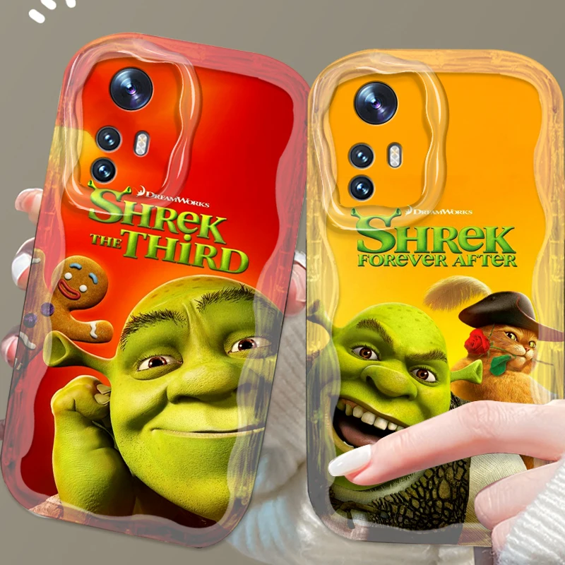 S-Shreks Movie Anime Cute For Xiaomi Mi 14 12 12T 11 Lite Poco M6 X6 X5 X4 X3 M3 F4 Pro GT NFC 5G Wave Oil Back Phone Case