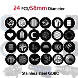 Gobo Pattern Mask Slot Holder Fixture set into Projection Attach Slot Form Various Background for Focus LED Light Optical Snoots