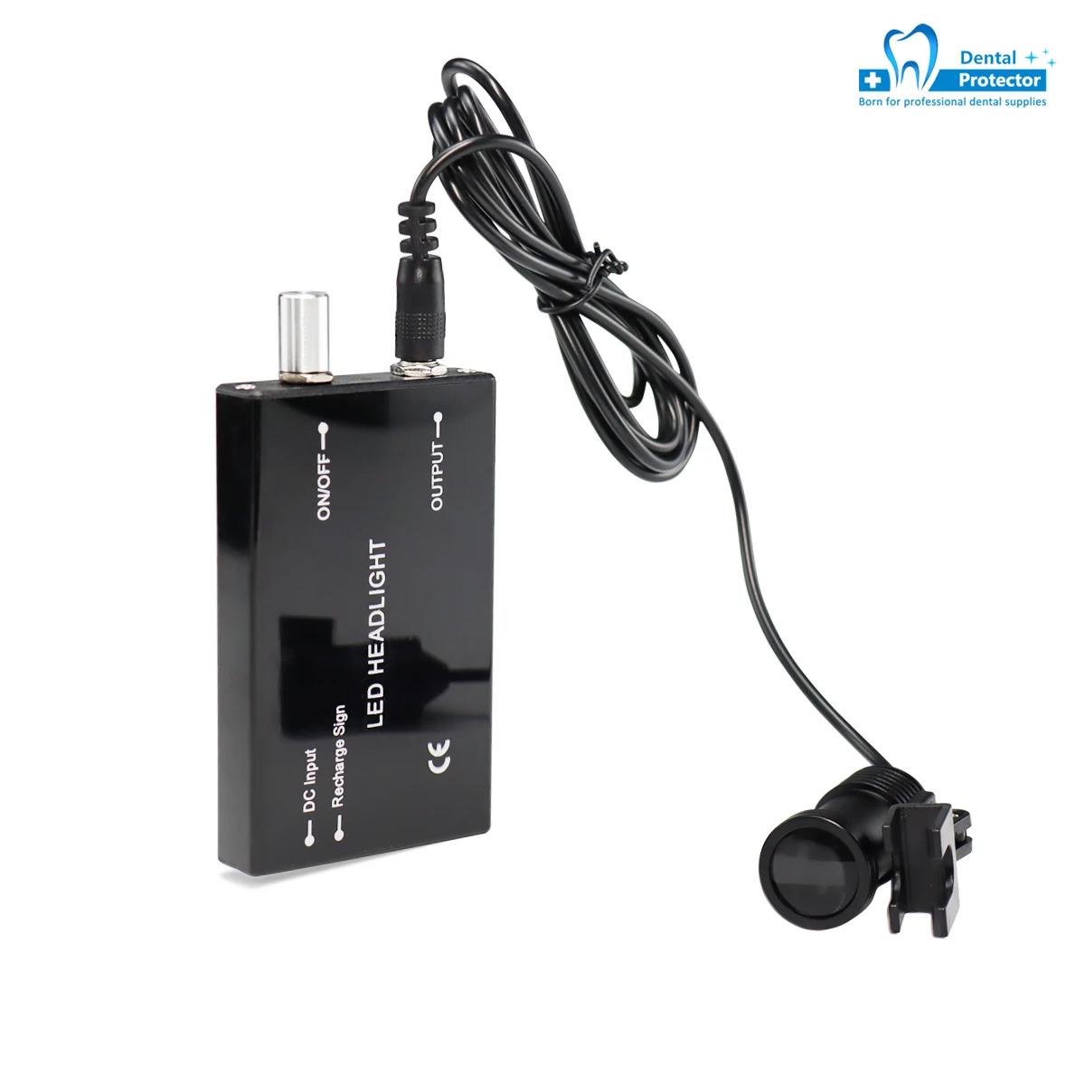 LED Dental Headlight 30000LUX White Light Color Head Lamp with Clip Rechargeable Lithium Battery Charger