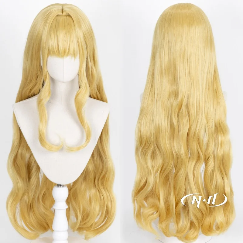 ND Rima Mashiro Cosplay Wigs Shugo Chara Anime Cosplay Blonde Hair Wigs for Coser Costume Theme Party Heat Resistant Synthetic