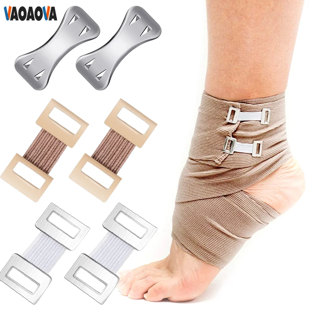 10Pcs/Set Bandage Clips Only Elastic Bandage Wrap Clips Stretch Metal Clasps Replaceable Wrap Clips For Various Types Bandages