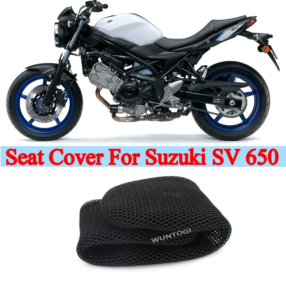 

For Suzuki SV 650 2019-2023 Motorcycle Seat Cover SV650 Heat Insulation Protect Cushion SV-650 Accessories 3D Airflow Seat Cover