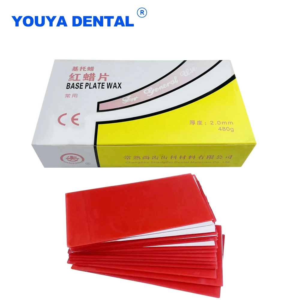 2.0mm Dental Auxiliary Material base plate Red Dental Wax Thickness Sheet Lab Dentist Supply