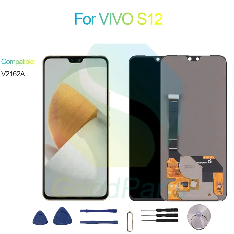 

For VIVO S12 Screen Display Replacement 2400*1080 V2162A For VIVO S12 LCD Touch Digitizer