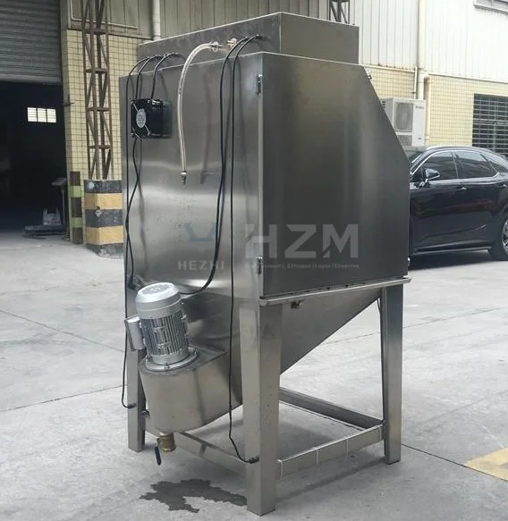 Small Cabinet Manual Stainless Steel Wet Working Type Sand Blasting Machine