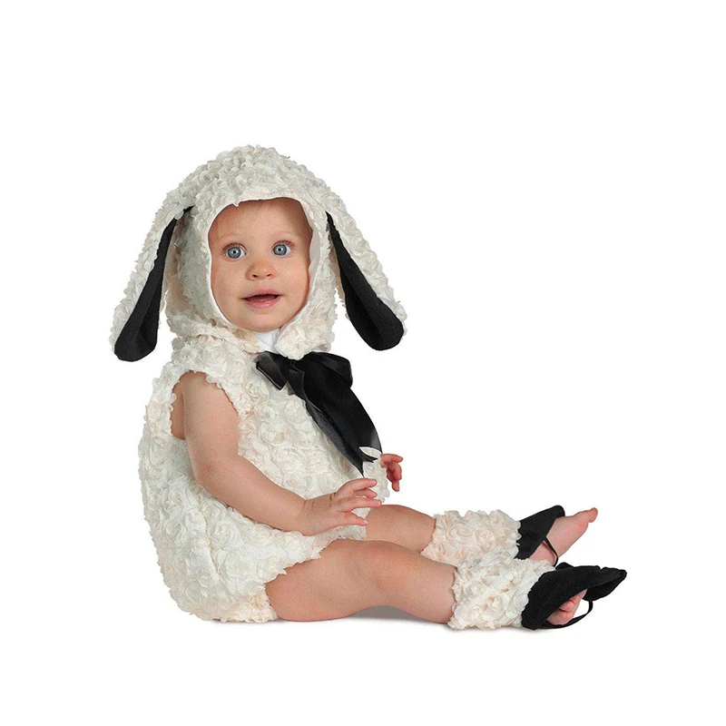 Halloween Baby Girls Lamb Costume For Toddler Kids Halloween Costume Animal Themed Cosplay Party Costume