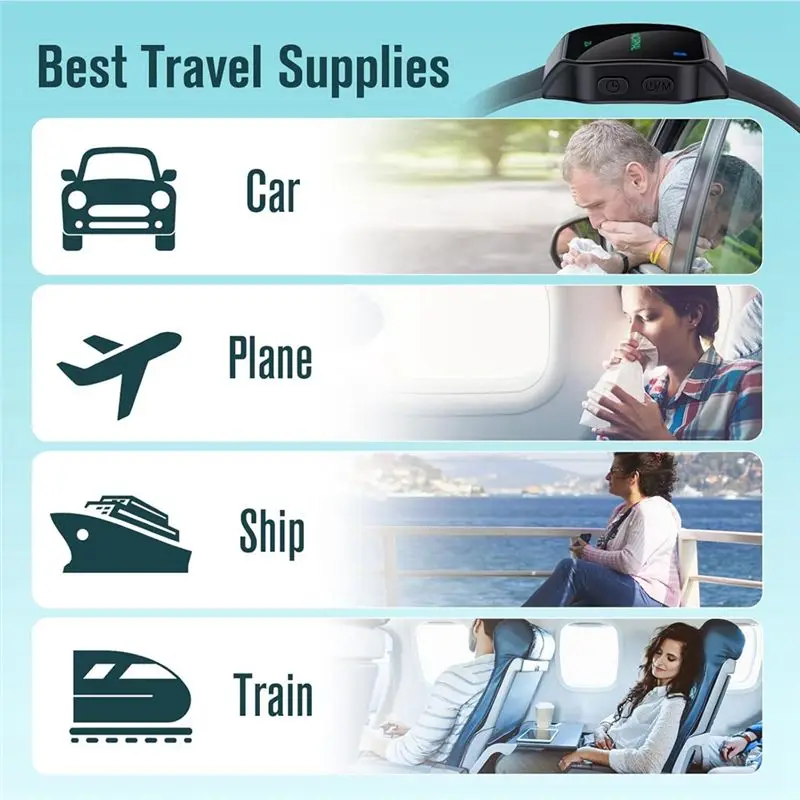 SQPP-Electric EMS Sleep Aid Watch,Motion Sickness Bands Relieve Nausea Stress, Motion Sickness Bracelets Improve Sleep