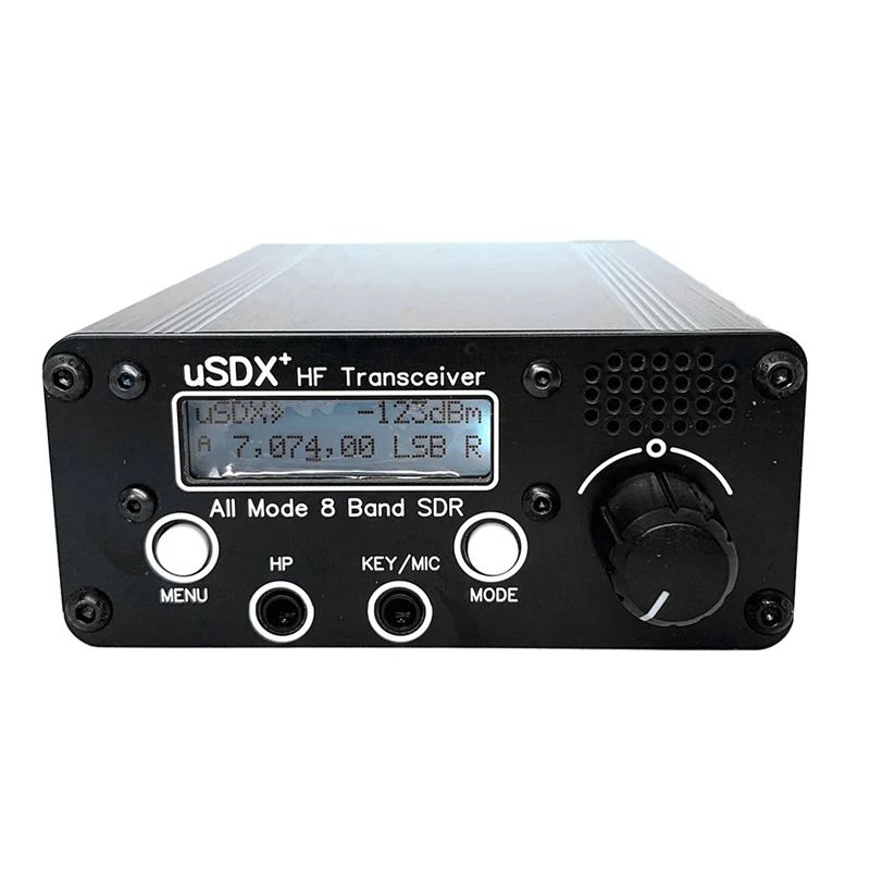 AA58 3-5W USDX+ SDR Transceiver All Mode 8 Band HF Ham Radio QRP CW Transceiver 80M/60M/40M/30M/20M/17M/15M/10M US Plug