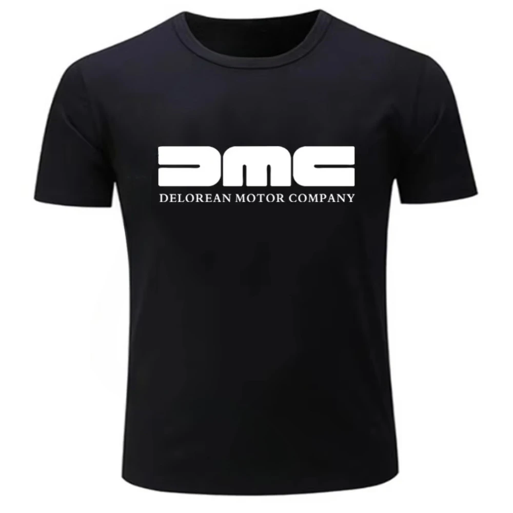 Camiseta de Manga Corta para Hombre, DMC DeLorean, Ropa Masculina, Camiseta con Diseño de la Película Regreso al Futuro, Algodón, Moda Verano 2026, Camisa Casual