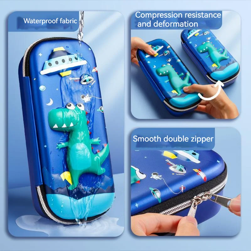 23cm Large-Capacity Pencil Case Children'S Code Lock Stationery Box Primary School Multi-Function Cartoon Pencil Case