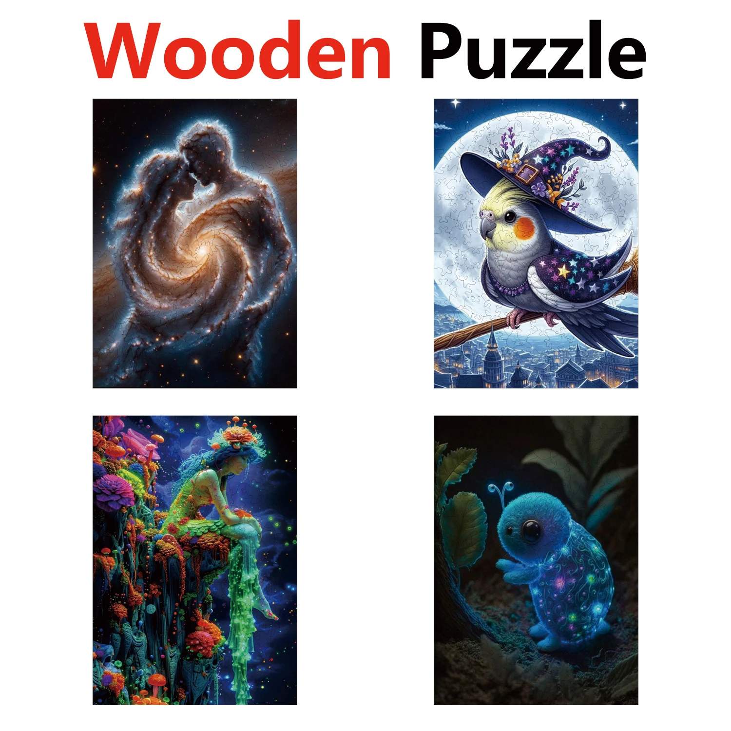 

Couple Parrot Bug Monster Animal Puzzles High Quality Jigsaw Puzzle Wooden Puzzle Best Christmas Gift
