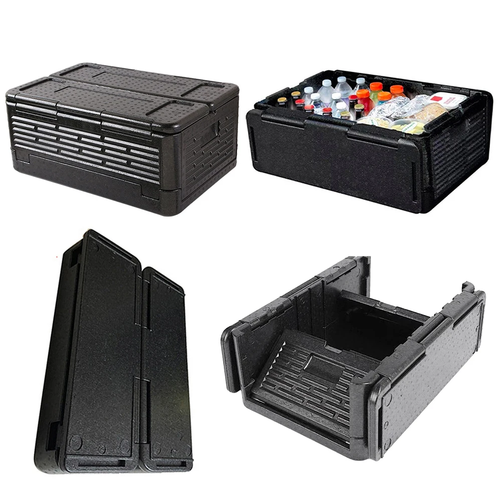 Top Load Thermal Hot Box Lightweight Foldable Food Pan Carrier Multipurpose Outdoor Storage Box for Catering & Transport