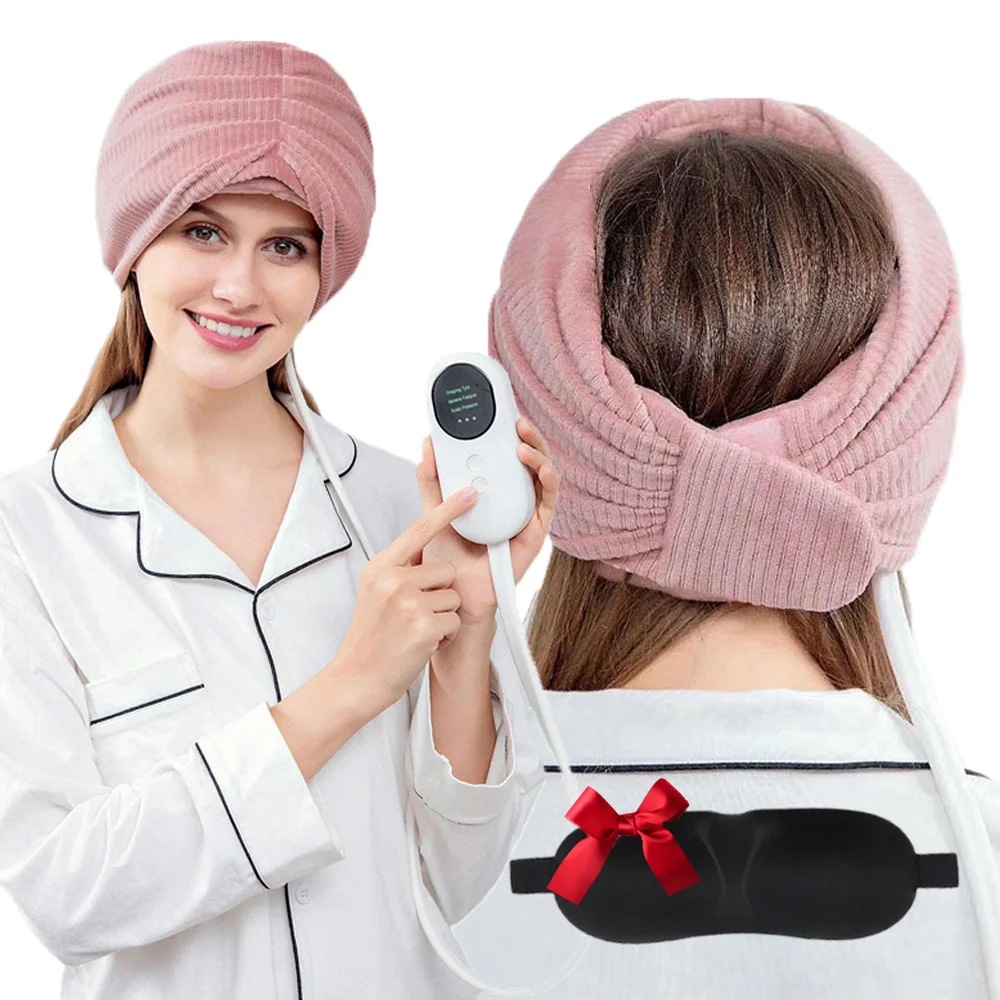 

Electric Airbag Head Massager Air Pressure Therapy Head Scalp Massager with 3 Modes for Deep Sleeping Stress Relief Health Care