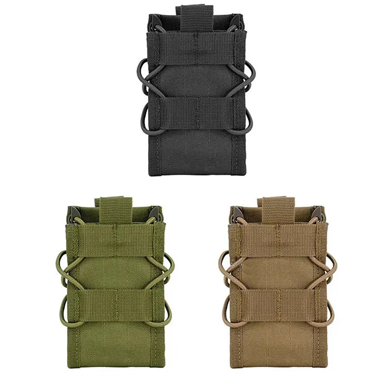 Fast attack Open Top Mag Pouch Universal Double Mag Carrier Elastic Molle Tactical Magazine Pouch