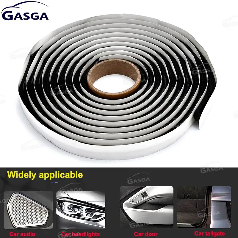 1pcs Car Rubber Sealing Strip Car Door Seal Accessorie Headlight Sealant Snake Gum Headlamp Glue Black Butyl Rubber Glue Sealant