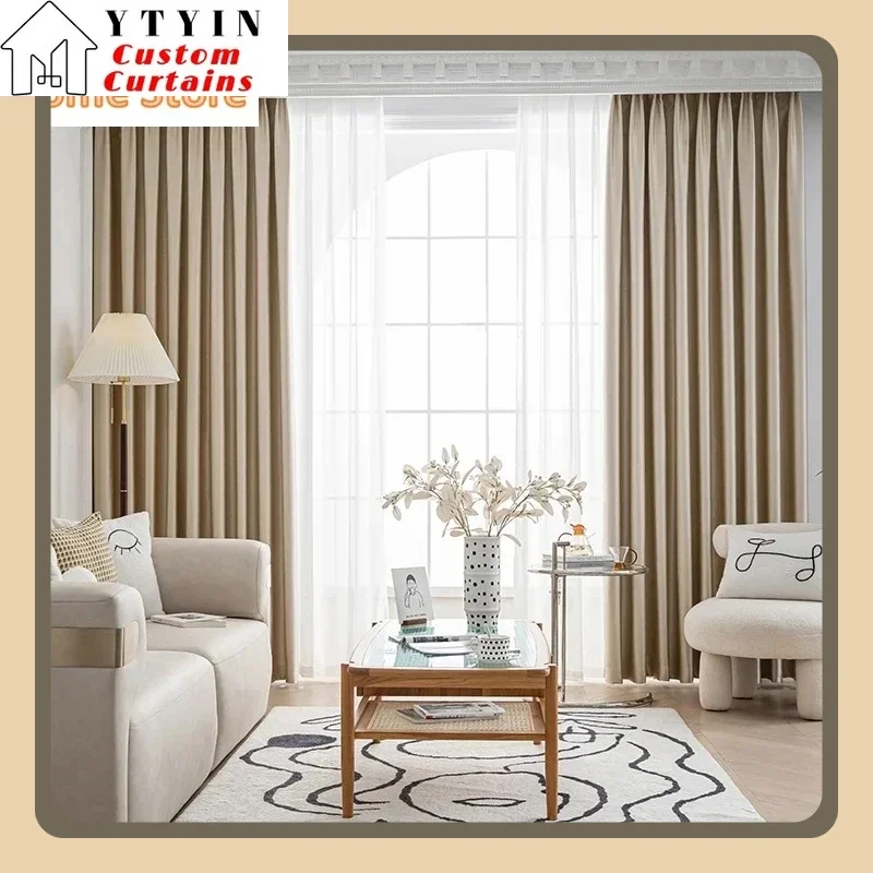 Fashion Living Room Blackout Curtain Thicken Bedroom Curtains for The Room Window Luxury Decor Home Ready-made Drapes Insulation
