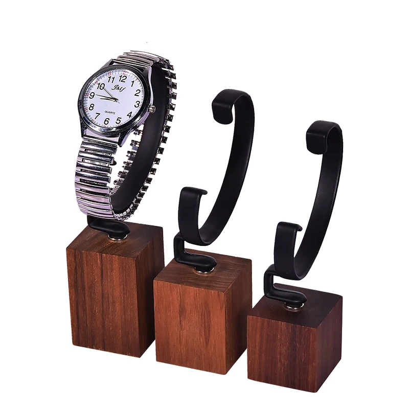 

High-end Wooden watch display stand watch holder organizer for jewelry jewelery jewellery display case bracelet props showcase