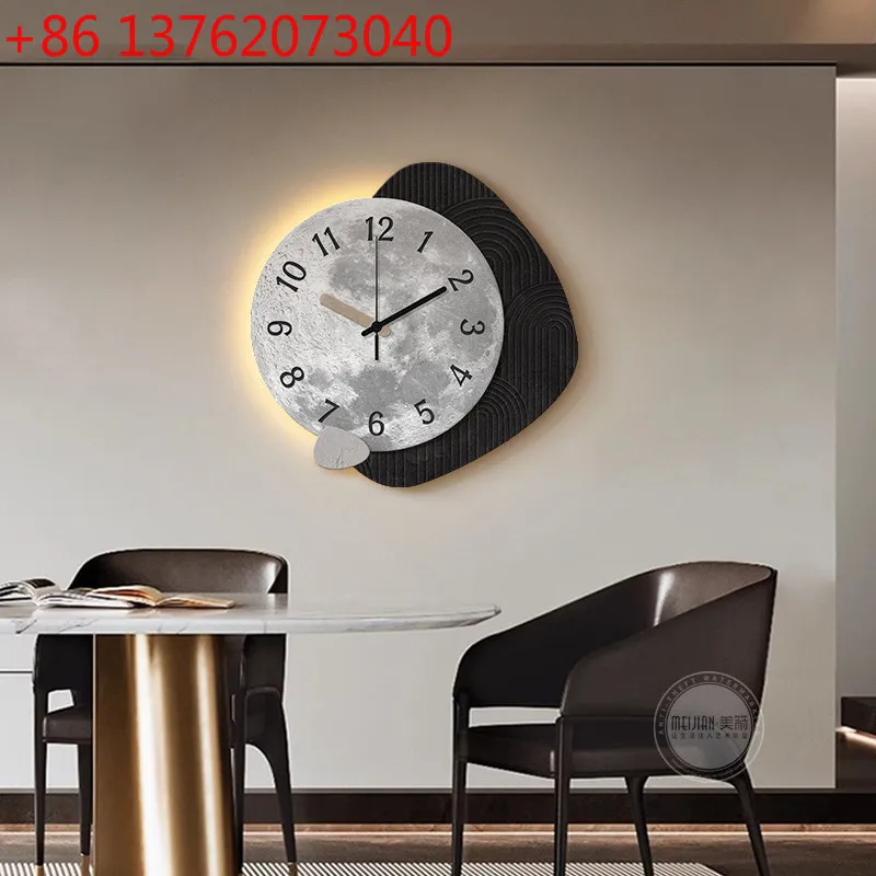 

Роскошные настенные часы: современный минималистичный дизайн, бесшумные, на клейкой основе, без сверления, креативный художественный дизайн для гостиной и домашнего декора