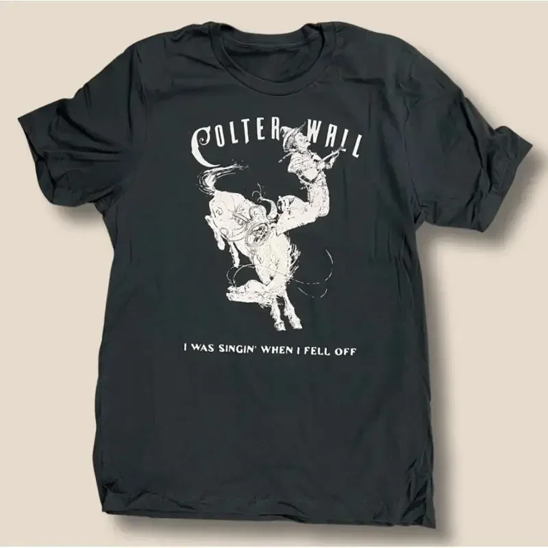 Colter Wall Singing Cowboy Black Album Adult T Shirt Uu426